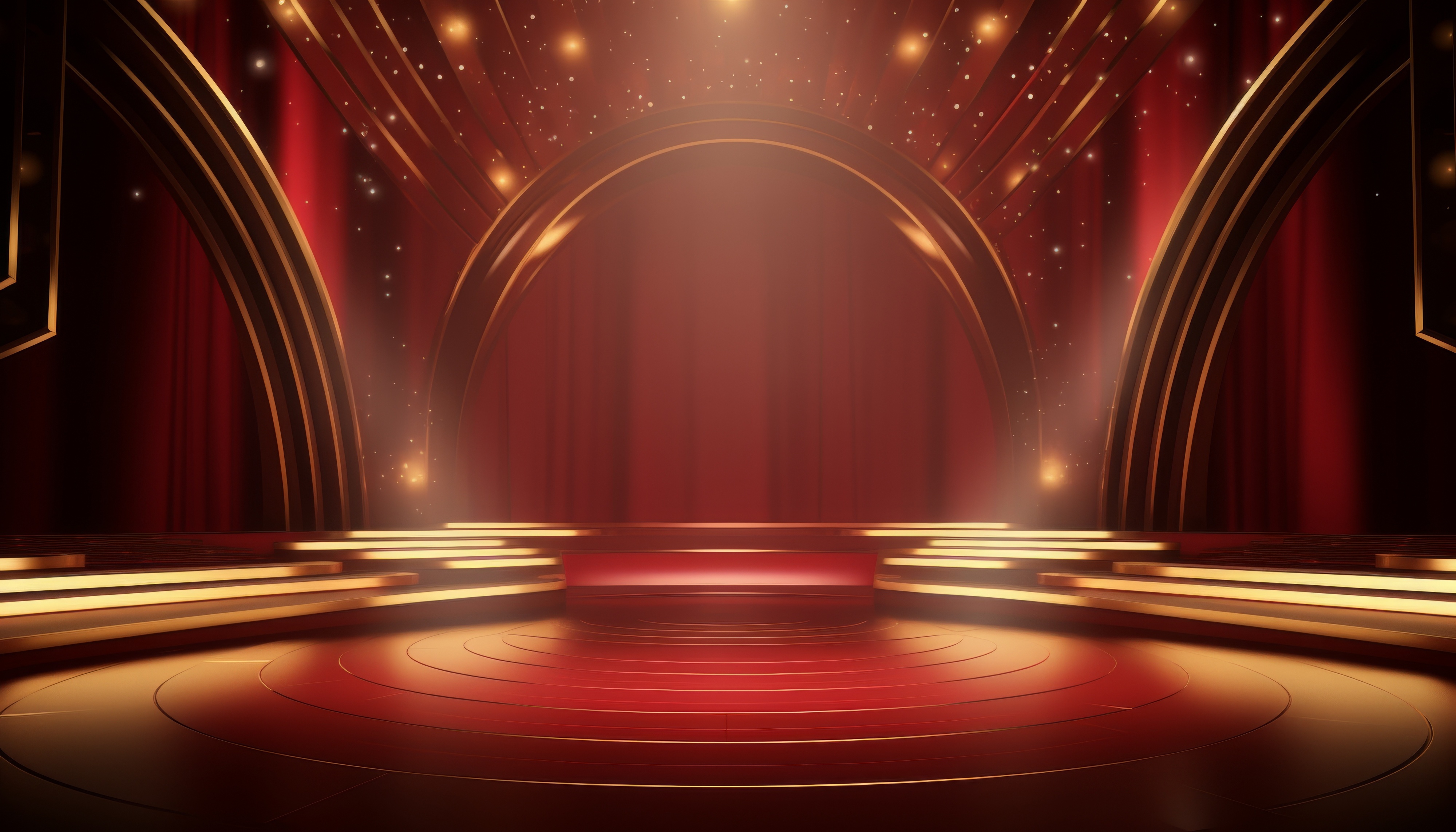 Design de palco luxuoso